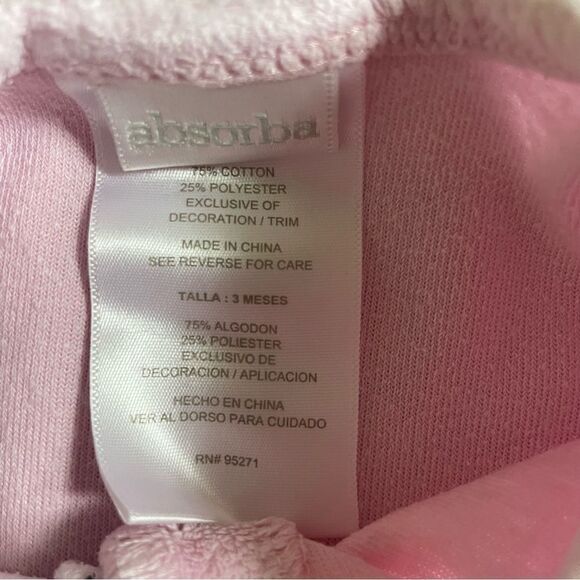 Absorba Baby Girl 3 Piece Outfit Pink Kitty Cat Dress Size 3 Months - Picture 2 of 13